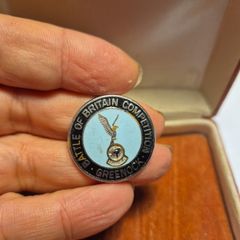 Rare Vintage Enamel Battle Of Britain Competition, Greenock Medal