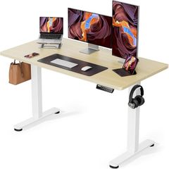 Electric Standing Desk Height Adjustable 120 x 60cm Sit Stand with 4 Memory Smart Pannel for Home Office Splice Board