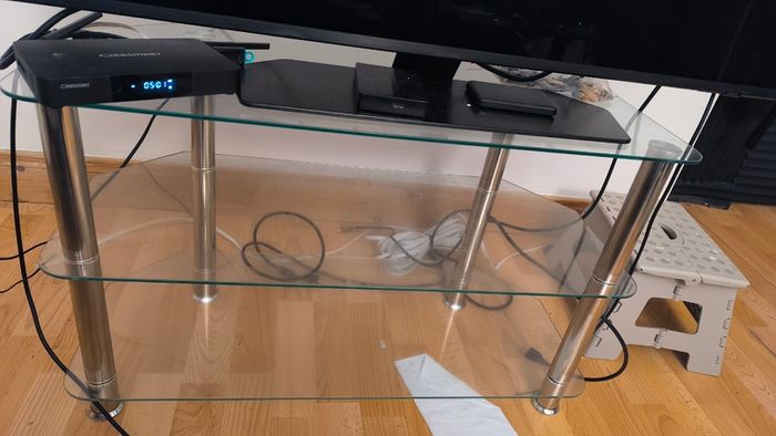 tv stand glass