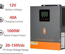 1000W Hybrid Solar Inverter 12V 150V Pure Sine Wave Off Grid Solar Inverters 40A MPPT Solar Charge Controller Built-in BMS