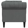 Chesterfield Sofa Other Dark grey 182.5 x 74.5 x 74.5 cm Fabric Image 4