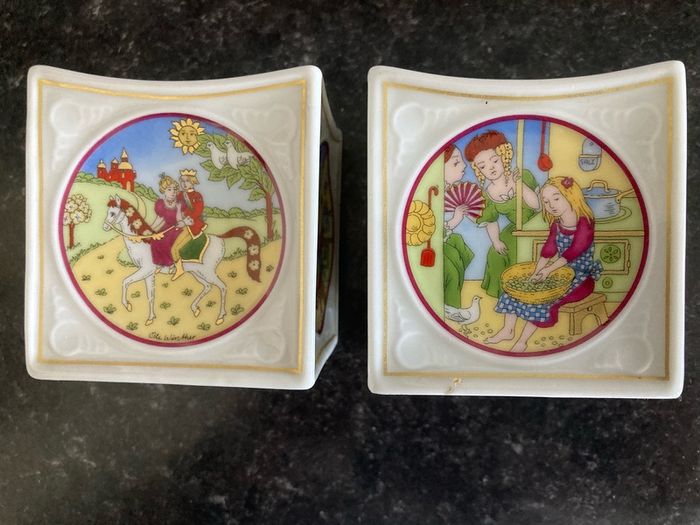 2002 HutschenReuther Candle Holders