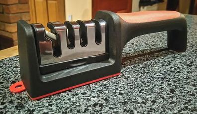 Black & Red Knife Sharpener (new).