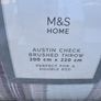 M&S Austin Check Brushed Throw 200x220cm Image 2