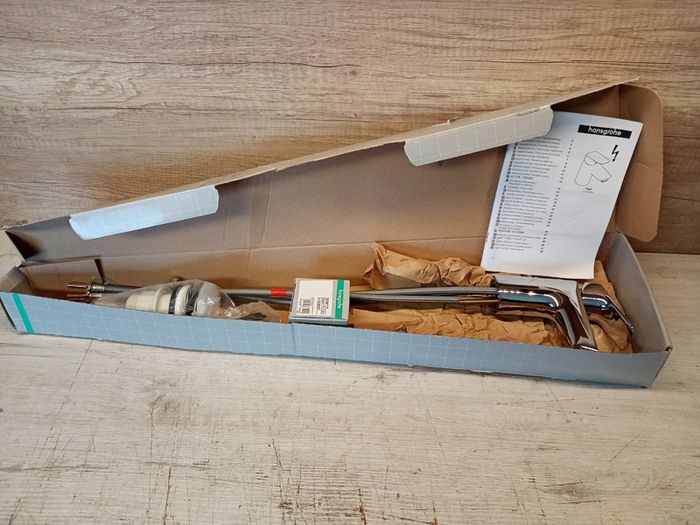 hansgrohe Logis Single Lever Basin Mixer 70 For Vented Hot Water Cylinders with Push-Open Waste - 71074000