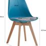 Set of 4 High quality retro styled dining chairs Image 6