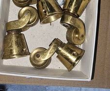 Solid brass casters