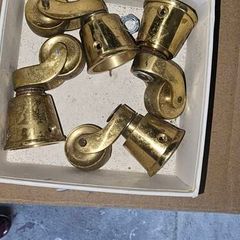 Solid brass casters