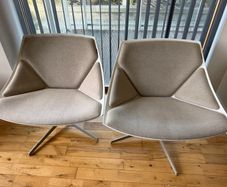 Pair of Republic of Fritz Hansen space chairs