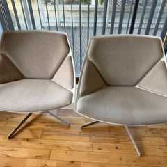 Pair of Republic of Fritz Hansen space chairs
