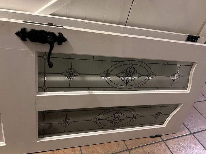 White internal doors with handles/locks