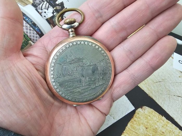 Antique Silver WW1 era Swiss Made Military Pocket Watch Orion 1910s