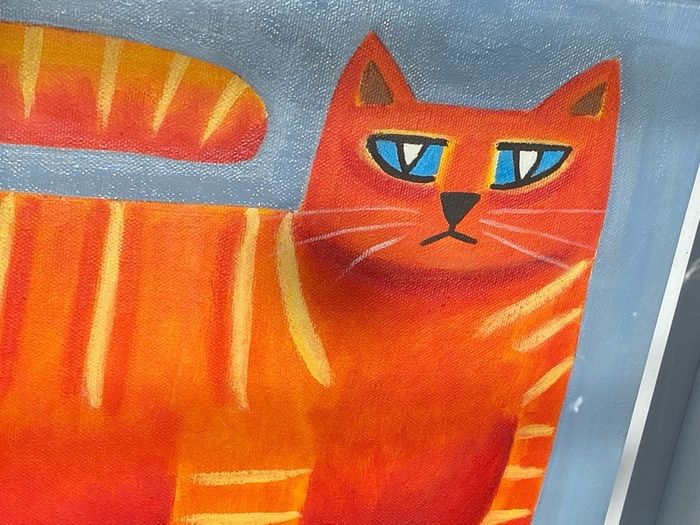 Graham Knuttel Irish, 1954 2023Title: Orange Cat  Ginger Cat