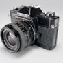 Fuji STX-2 SLR 35mm film camera plus 3 lenses Image 4