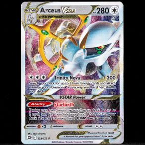 Arceus VSTAR 123/172 Metal Card Premium Collection Ultra Rare Holo Brilliant Stars SWSH Pokemon Card