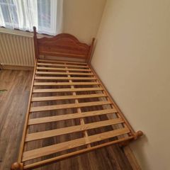 small double bed frame with mattress