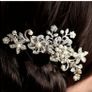 NEW Crystal Pearl Hair Comb, Bridal Wedding, Prom, Communion Hair Accessories Image 2