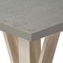 Console Table with Zinc Top 118x35x76 cm Solid Mango Wood Image 8