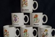 Purbeck ceramics kids name mugs bundle
