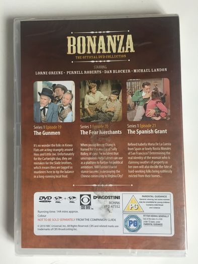 Bonanza - Season 1 (1959-60) Episodes 19-21 [DVD TV Boxset]