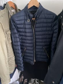 Zara navy lightweight down jacket