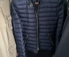 Zara navy lightweight down jacket