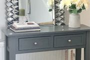 Grey Hall / Console Table with drawers and shelf