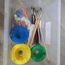 Childrens Paint, pots and brushes Image 4
