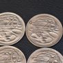 1966 - 2008 Australian 20 Cent coins x7 Job Lot Platypus Image 4