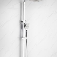ARIES Thermostatic rainhead square chrome shower