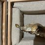 silver tea strainer in a gift box Image 3
