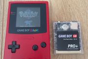 Nintendo Gameboy Color Red CGB-001 + Flash Card 4GB