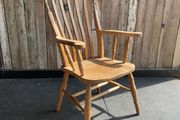 A Late Victorian farmhouse armchair.