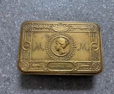 WW1 1914 Princess Mary Christmas Gift Tin Brass