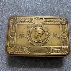 WW1 1914 Princess Mary Christmas Gift Tin Brass