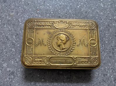 WW1 1914 Princess Mary Christmas Gift Tin Brass