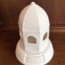 Donegal Belleek China garden house Candle holder VGC Image 2