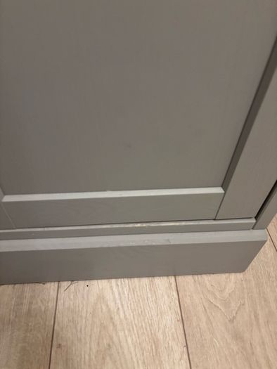 IKEA HAVSTA Grey-Beige Storage Cabinet - Like New