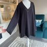 Glamorous Ladies Black Tunic Top with sequins from Michele Hope Image 9