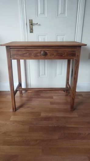 Antique Irish Pine Table Victorian Scullery or Writing Table  Rustic Farmhouse