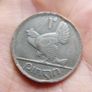Silver Color 1937 Ireland One Penny Coin Old Irish 1d Image 4