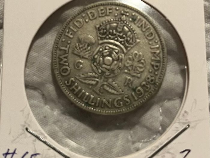 British Florin 1938 (50% Silver)