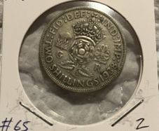 British Florin 1938 (50% Silver)