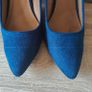 Blue Suede High Heels, size 6 Image 5