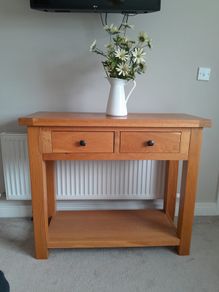 Solid Teak Console Table