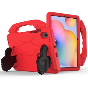 For Samsung Galaxy Tab A7 10.4 2020 Kids Friendly Case Shockproof Cover With Thumbs Up - Red
