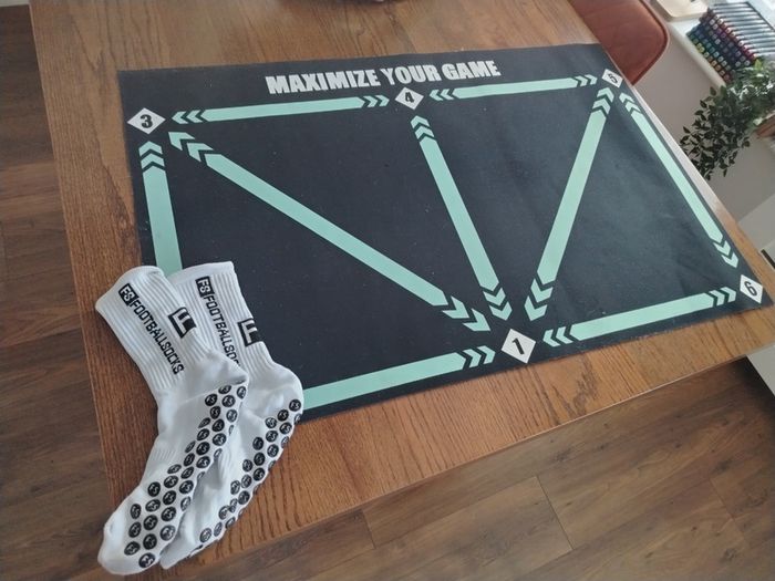 Football mat and socks