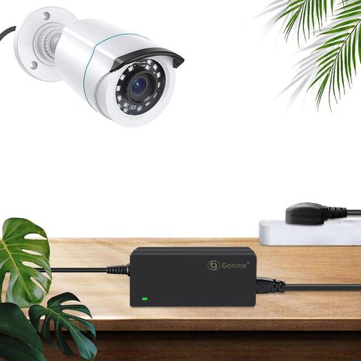 12V 5A 60W Security Camera Power Adapter 100V-240V AC to DC with 8-Way Power Splitter Cable Power Supply for CCTV Security Camera DVR, LED Strip Lights