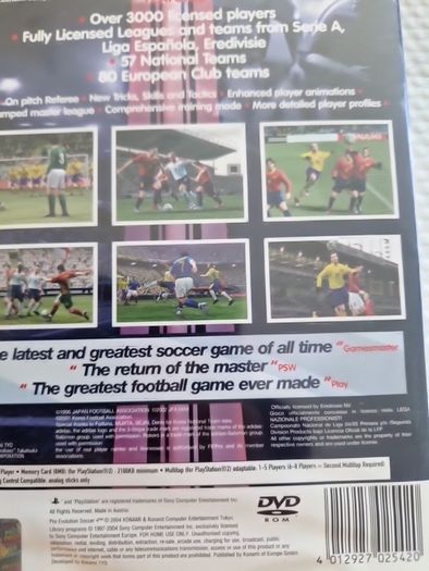 PES 4 Pro Evolution Soccer 4 PlayStation2 Ps2 Games Original