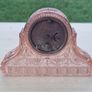 Art Deco Walther Pink Peach Glass Clock Image 4